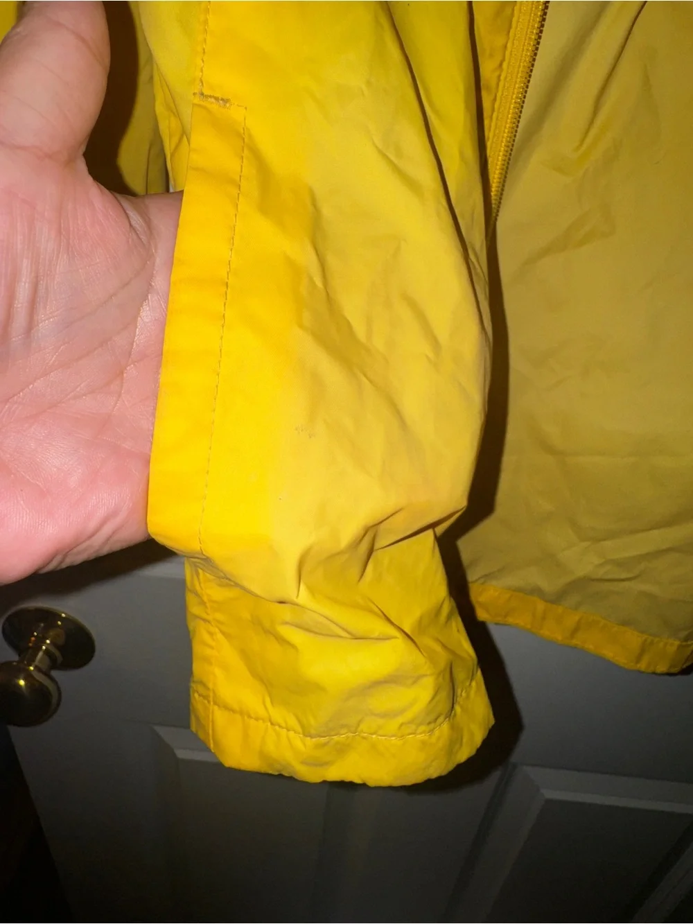 Columbia Kids Yellow Hooded Packable Shell Jacket